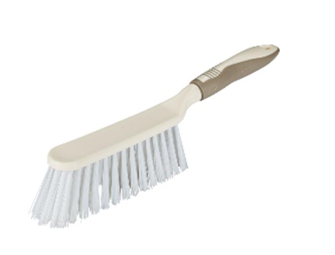 plastic bed cleaning brush with soft grip
