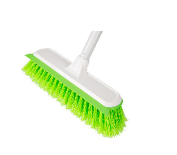 Plastic broom with wiper
