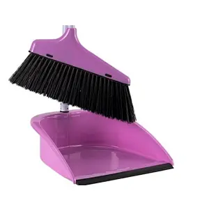 PLASTIC DUSTPAN WITH BROOM SET