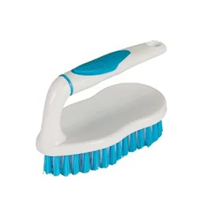 PLASTIC SCRUB BRUSH WITH HANDLE