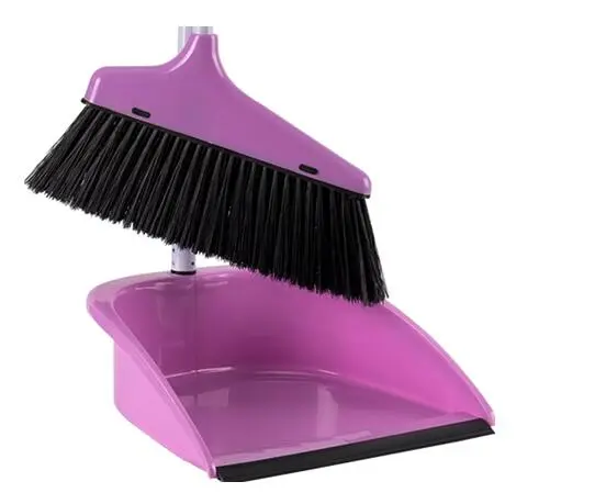Plastic dustpan with broom set