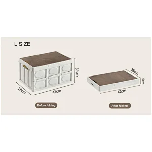 Plastic fodable storage box