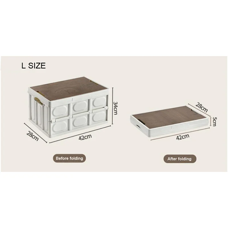 Plastic foldable storage box