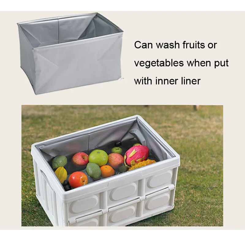 Plastic foldable storage box