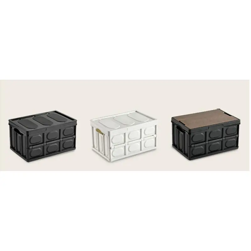 Plastic foldable storage box