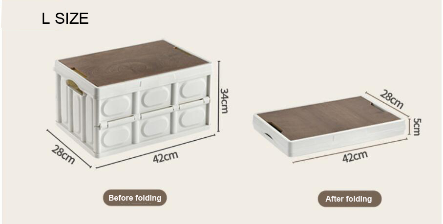 Plastic foldable storage box