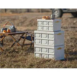 Plastic foldable storage box