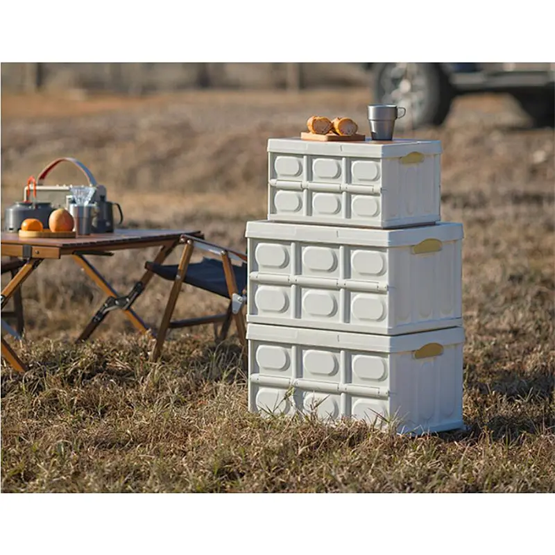 Plastic foldable storage box
