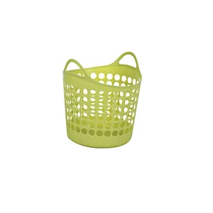 PLASTIC LAUNDRY BASKET WITH DOT CUTOUT