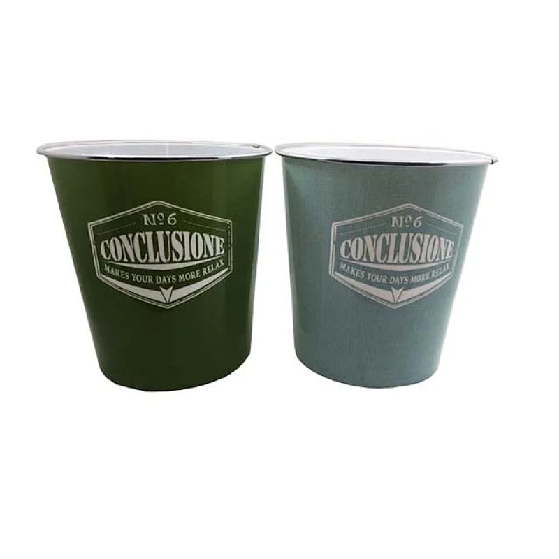 PLASTIC WASTEBIN WITH DECO