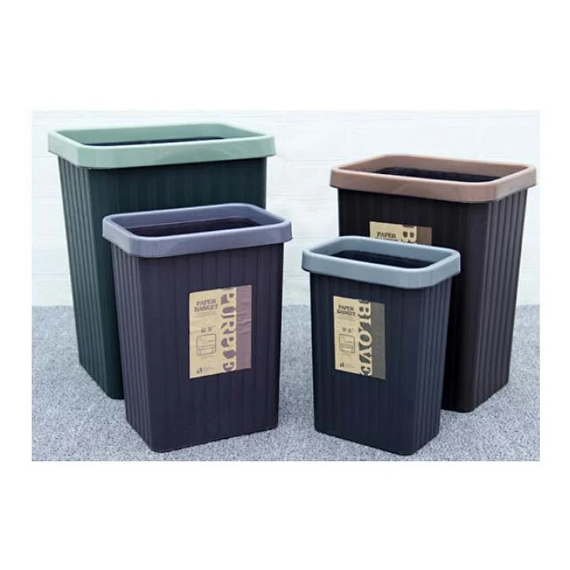 Plastic square trashbin