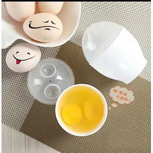 Plastic egg-cooker