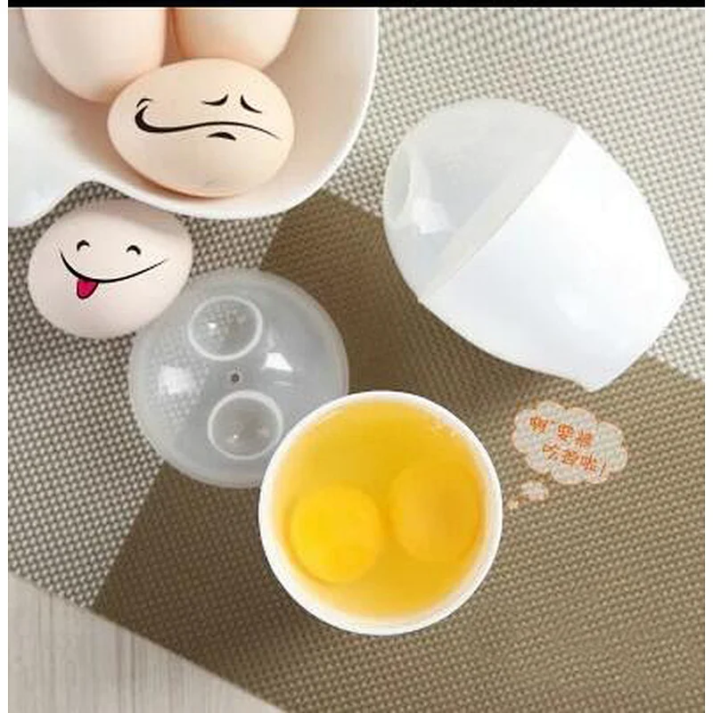 Plastic egg-cooker