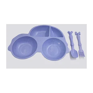 Wheat fiber car shap kids' serving tray