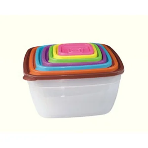 7PC PLASTIC FOOD STORAGE CONTAINER