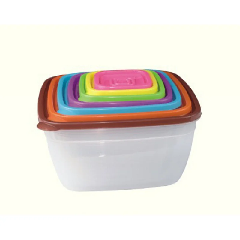 7PC PLASTIC FOOD STORAGE CONTAINER