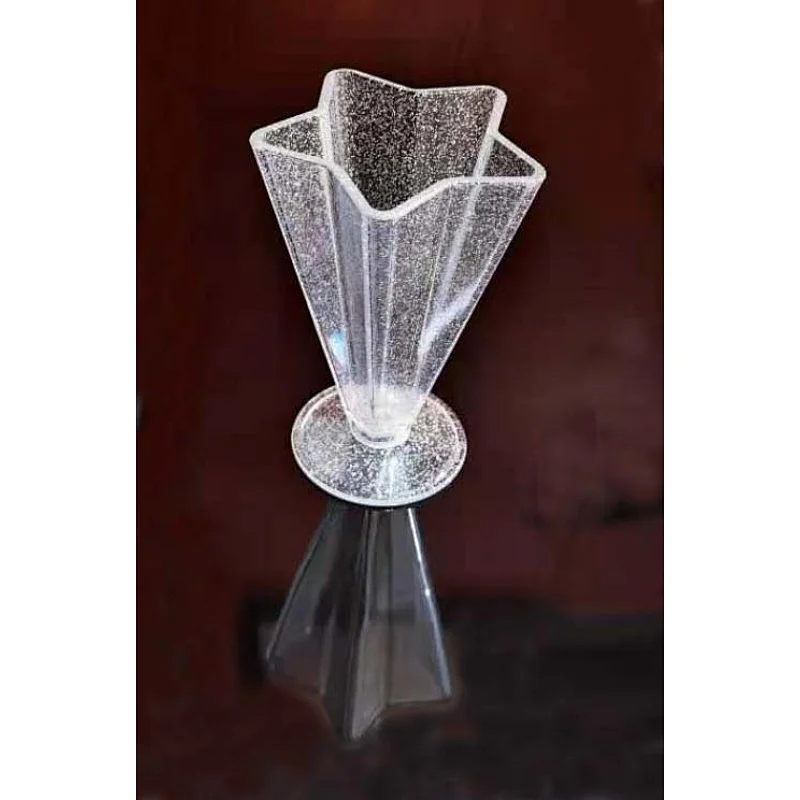 ROUND BASE PLASTIC STAR CHAMPAGNE GLASS