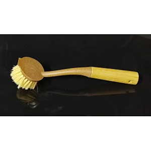 Wheat fiber dish brush with bamboo handle