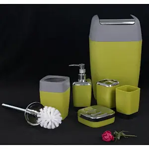7pc bathroom accessories set