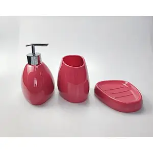 3pc bathroom accessories set