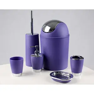 7pc bathroom accessories set