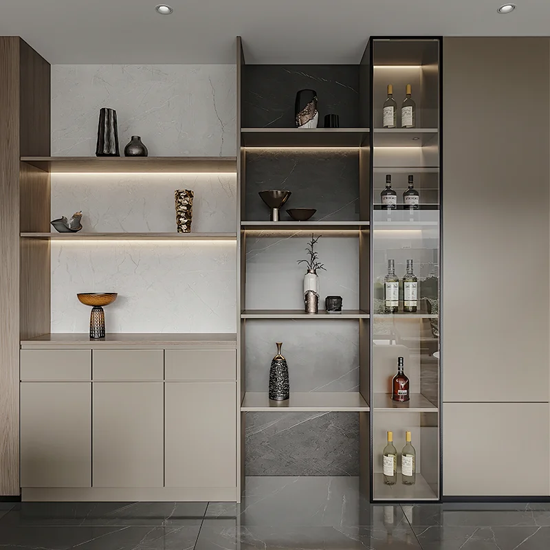 High Quality Modern Design Luxury  Custom Made Dining Room Cabinet   Item No. D003