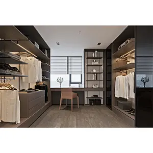 Top quality New Modern Home Customized Wardrobe Design for Dressing Room Walk in Closet   Item No. B0018