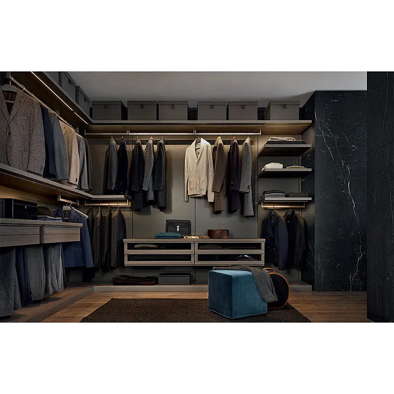 Top quality New Modern Home Customized Wardrobe Design for Dressing Room Walk in Closet   Item No. B0032