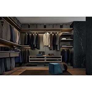 Top quality New Modern Home Customized Wardrobe Design for Dressing Room Walk in Closet   Item No. B0032