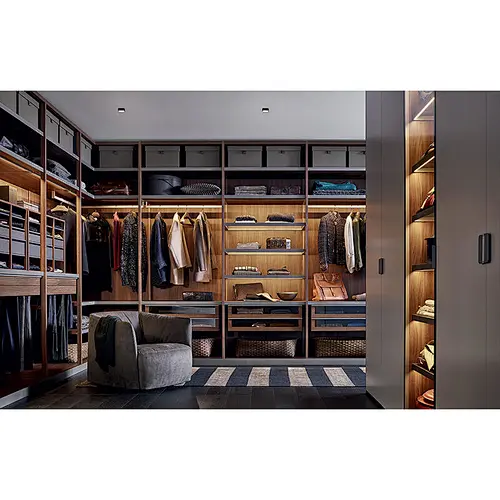 Top quality New Modern Home Customized Wardrobe Design for Dressing Room Walk in Closet   Item No. B0034