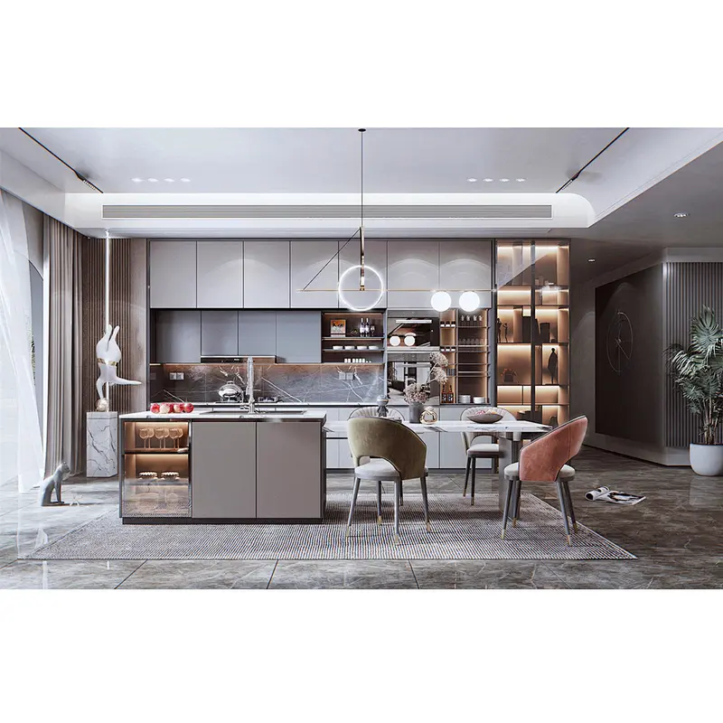 High Quality Modern Design Luxury Custom Made Kitchen Cabinet  Item No. K009