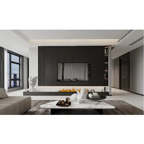 High Quality Modern Design Luxury Wood  Custom Made Living Room Cabinet  Item No. L002