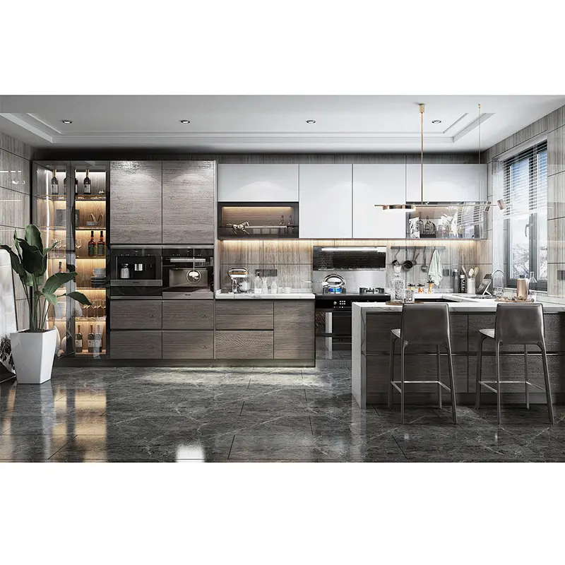 High Quality Modern Design Luxury Custom Made Kitchen Cabinet  Item No. K0012