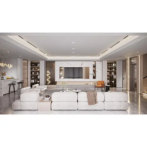 High Quality Modern Design Luxury Wood  Custom Made Living Room Cabinet  Item No. L006