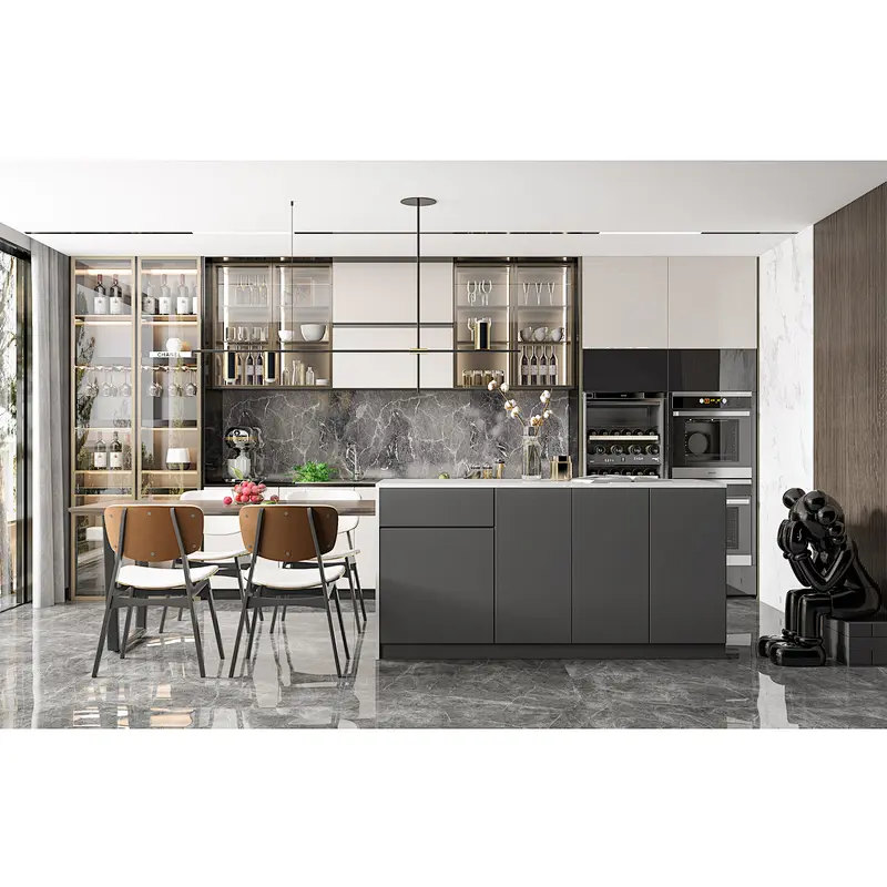 High Quality Modern Design Luxury Custom Made Kitchen Cabinet  Item No. K006