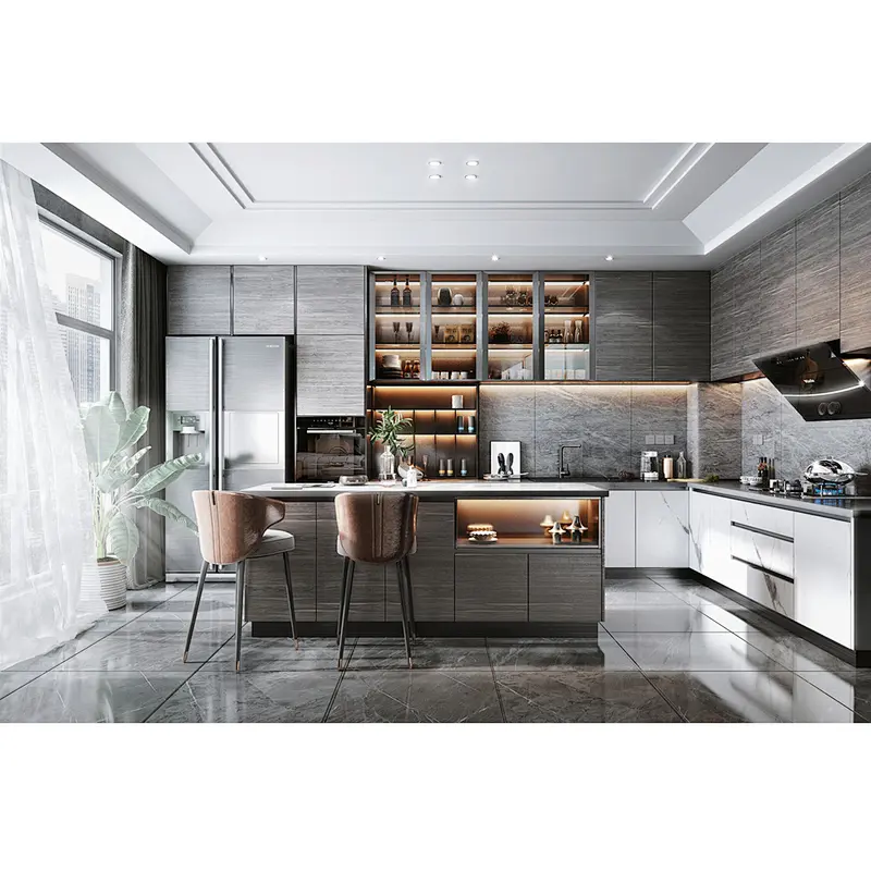 High Quality Modern Design Luxury Custom Made Kitchen Cabinet  Item No. K0014