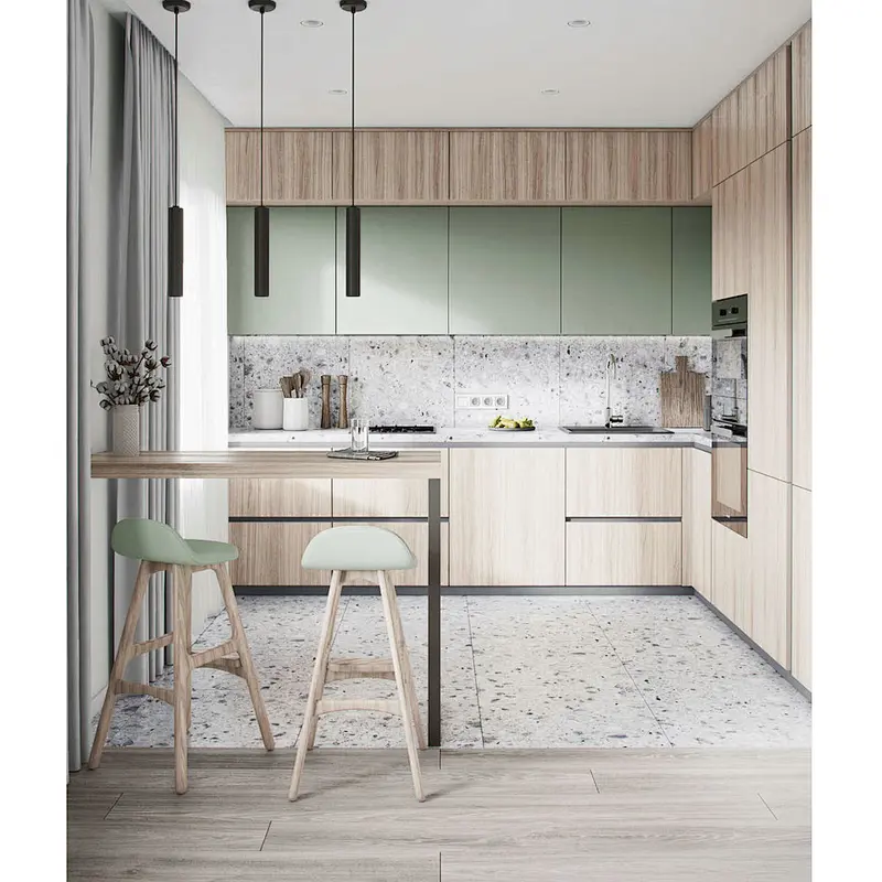 High Quality Modern Design Luxury Custom Made Kitchen Cabinet  Item No. K0021