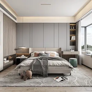 New Popular Modern Closet Wardrobe Storage Wooden Bedroom Big Wardrobe   Item No. B0024