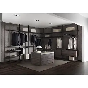 Top quality New Modern Home Customized Wardrobe Design for Dressing Room Walk in Closet   Item No. B0016