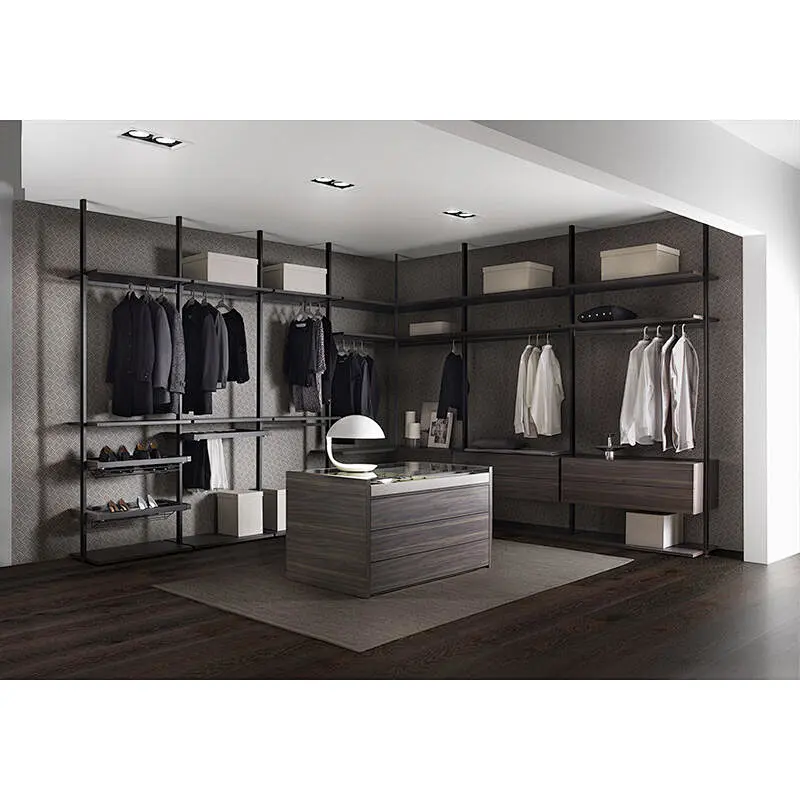 Top quality New Modern Home Customized Wardrobe Design for Dressing Room Walk in Closet   Item No. B0016