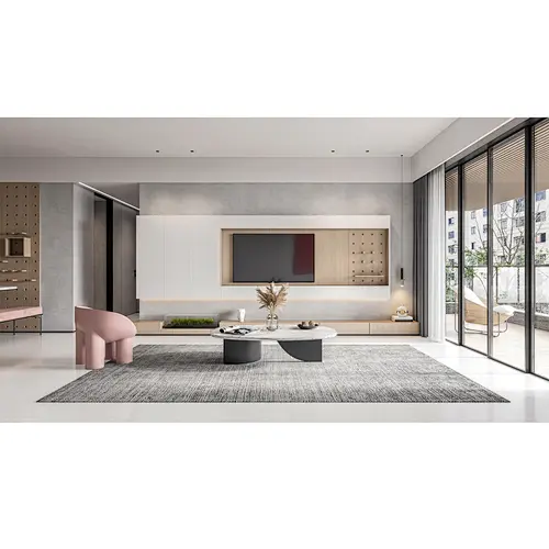 High Quality Modern Design Luxury Wood  Custom Made Living Room Cabinet  Item No. L003