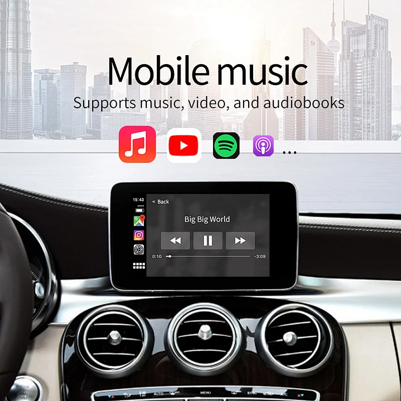 Carlinkit auto video apple Car Play systems upgrade media box wireless WIFI Carplay for OEM Head Unit