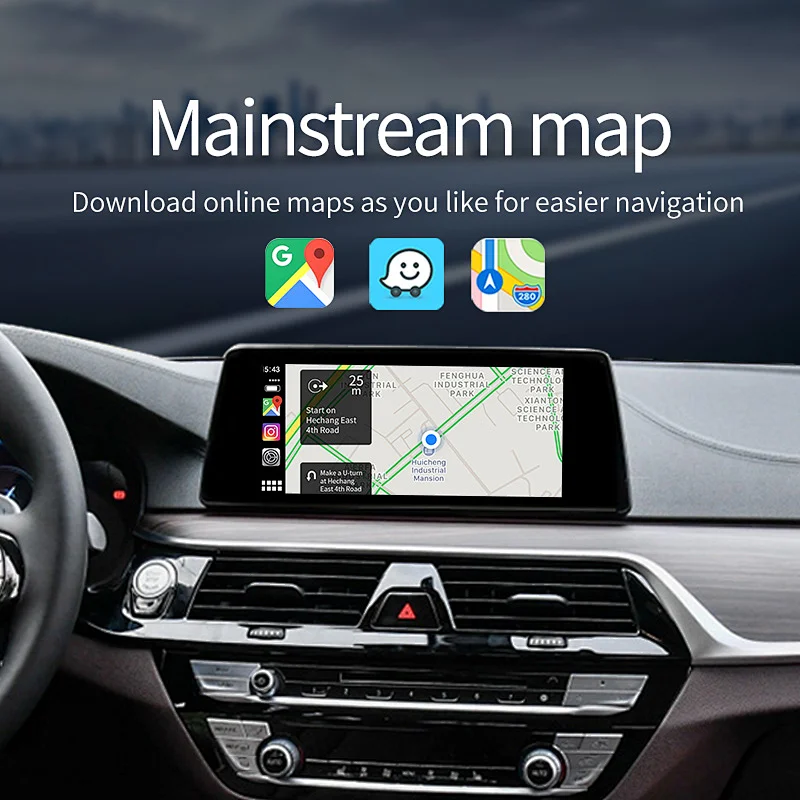 Carlinkit Supports iOS 13 14 Auto connect original screen upgrade carplay for iPhone link to BMW