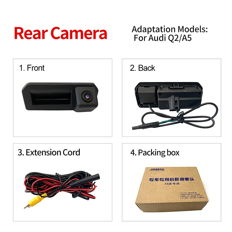 Carlinkit HD vehicle backup camera aftermarket Reverse camera for Audi A5 Q2
