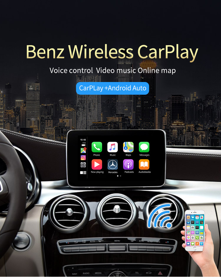 Mercedes Benz wireless apple carplay interface