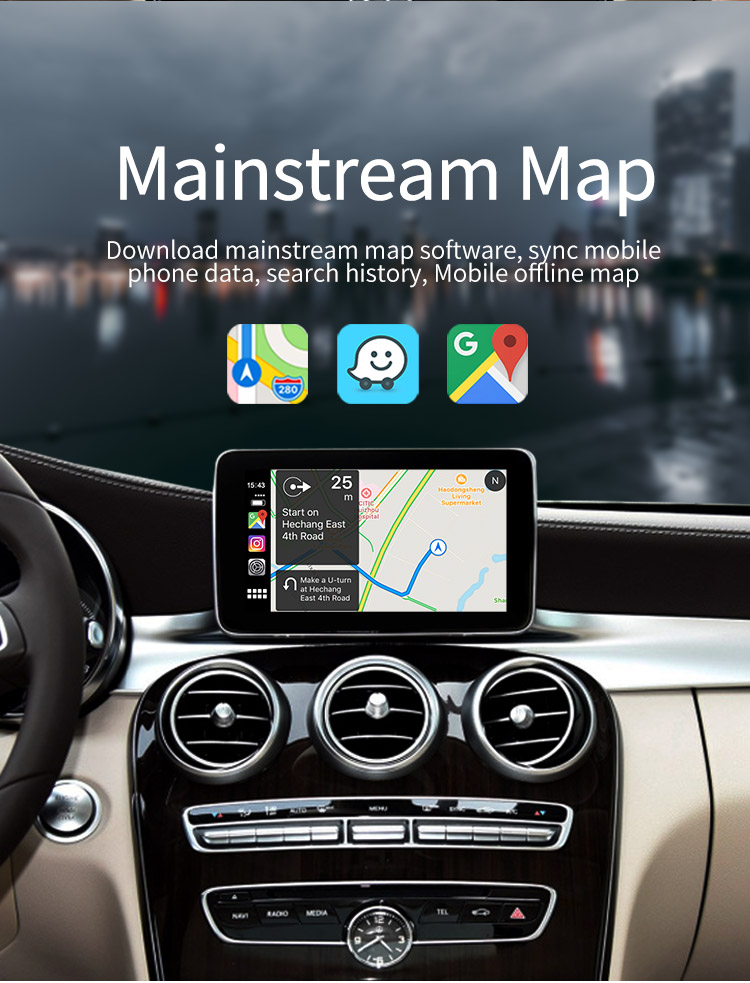 wireless carplay module box Mainstream map