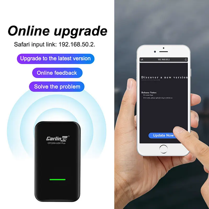 Carlinkit wireless Carplay adapter Online upgrade