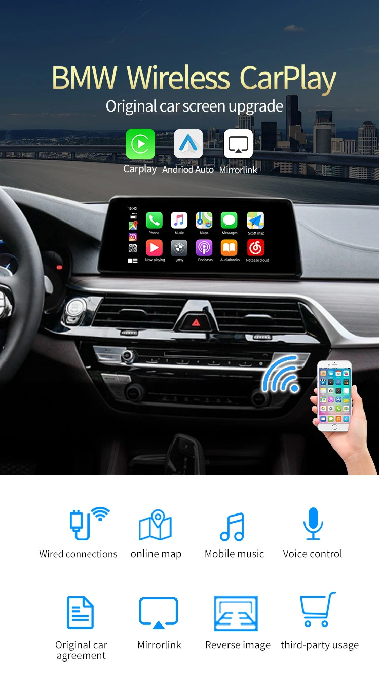 BMW wireless apple carplay interface