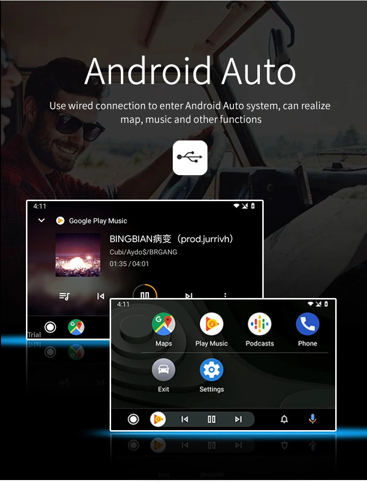 wireless Android auto interface