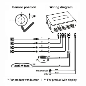 PS-02|Rear parking sensor with buzzer